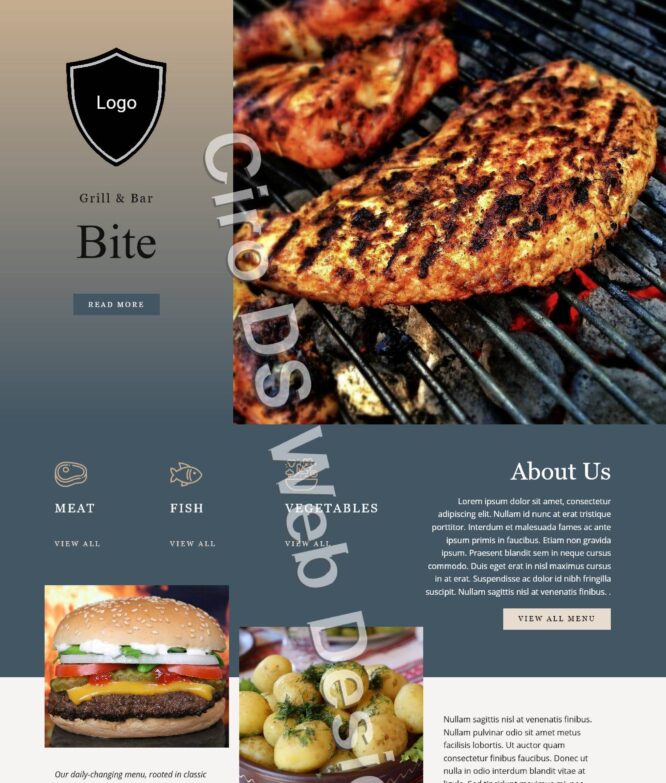 webdesign restaurant website